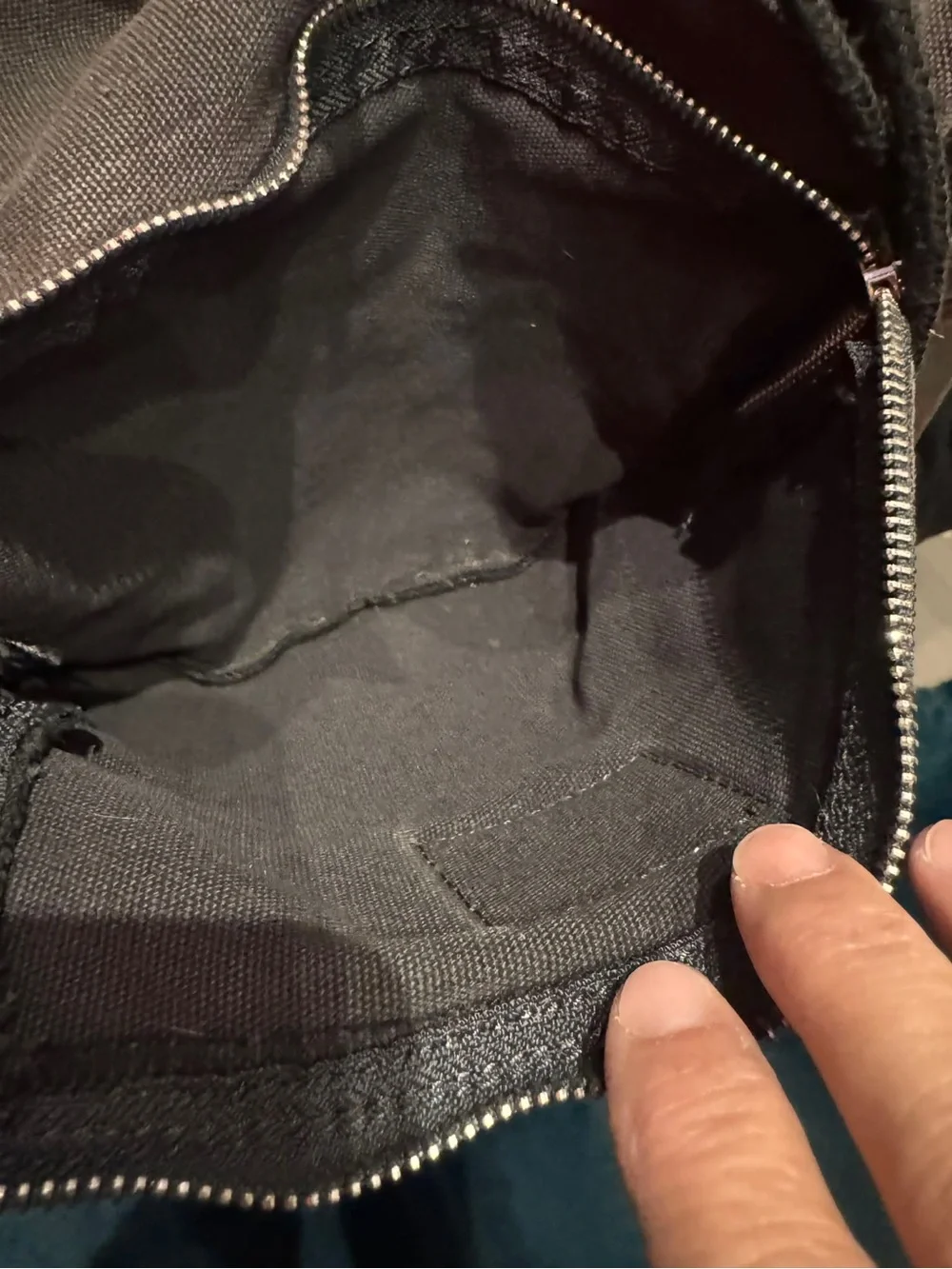 PINK VICTORIA SECRET Canvas Backpack in Dark Gray missing magnetic closure